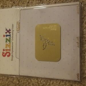 Sizzix Simple Impressions Embossing Folder Holly & Berries #2.